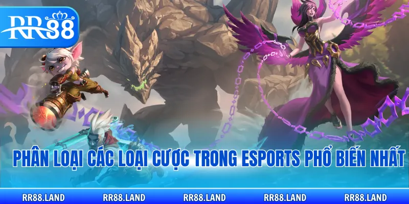 Phân loại các loại cược trong Esports phổ biến nhất